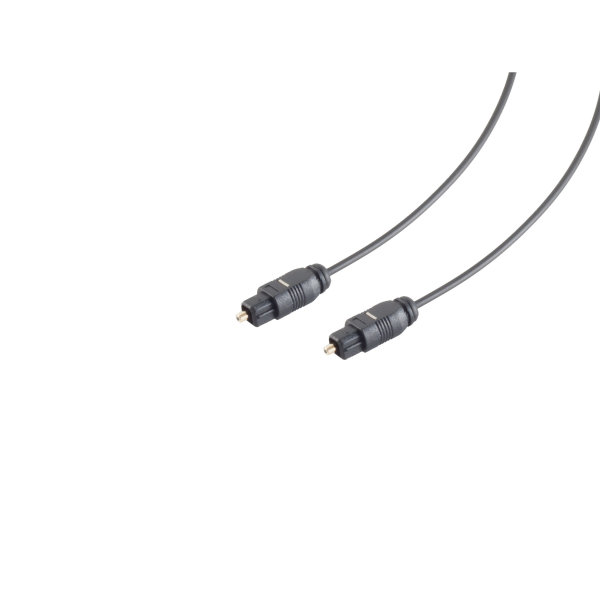 Cable &Oacute;ptico TosLink - 2,2mm - conector TosLink a TosLink  0,5m