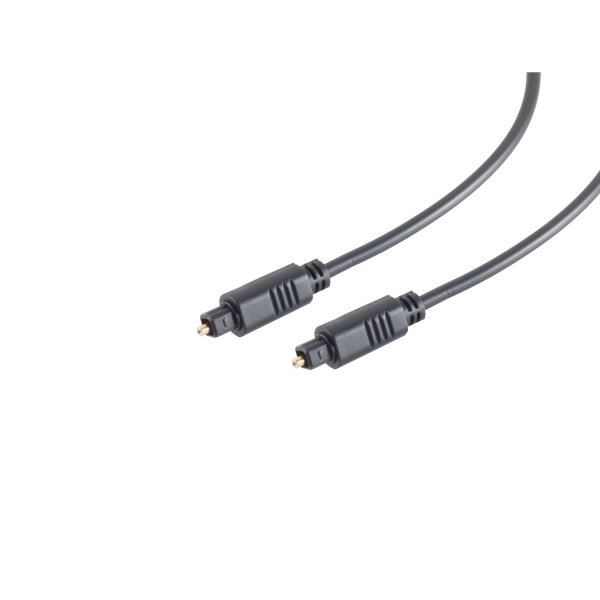 Cable &Oacute;ptico TosLink - 4mm - conector TosLink a TosLink  1m