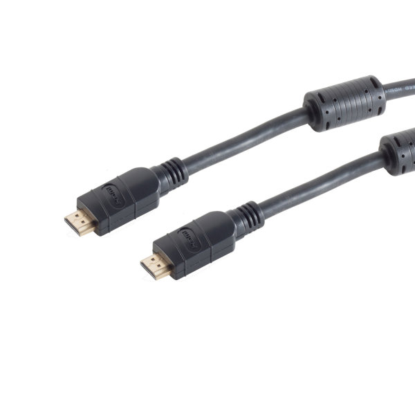 Cable HDMI activo 2.0 conector A a A chapados en oro 4K 60Hz 15m