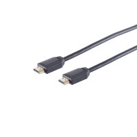 Cable HDMI ULTRA 10K met&aacute;lico negro 0,5m