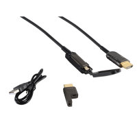 Cable HDMI &oacute;ptico Kit conector HDMI a HDMI D 4K 50m
