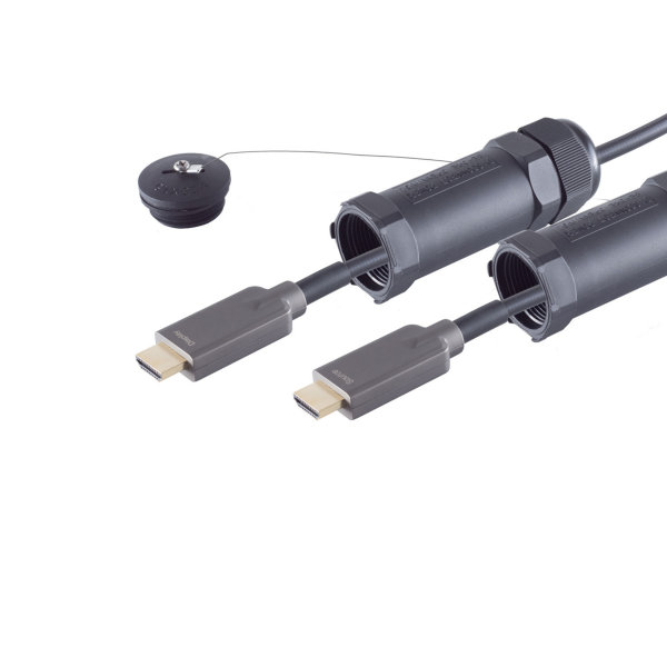 Cable HDMI &oacute;ptico conector HDMI a HDMI cable reforzado con Armored 4K 7,5m