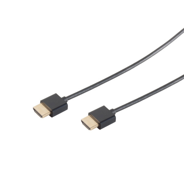 Cable HDMI conector A a A chapados en oro Full HD ULTRA HD 3D HEAC AWG 36  extra fino 1,5m