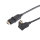 Cable HDMI conector HDMI A rotatorio 90&deg; a conector HDMI A rotatorio 90&deg; chapados en oro Full HD ULTRA HD 3D HEAC 5m