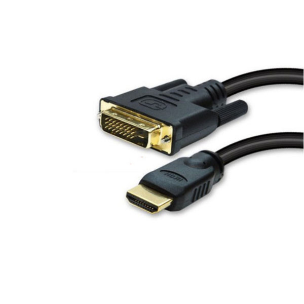 Cable HDMI/ DVI - Conector HDMI a DVI-D (24+1)  contactos chapados en oro  5m