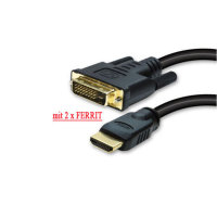 Cable HDMI/ DVI - Conector HDMI a DVI-D (18+1)  contactos...