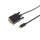 Cable DVI/USB - Conector DVI-D  24+1 a USB tipo C  - contactos chapados en oro - 3m