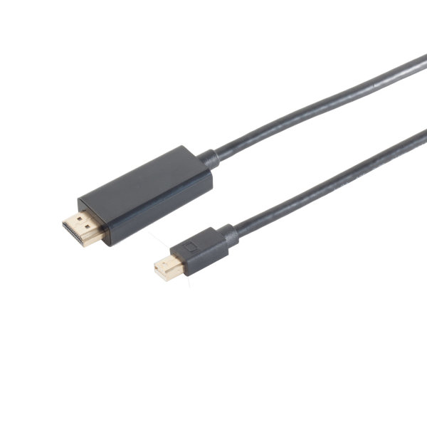 Cable Displayport - Conector Mini Displayport  1.2 a HDMI A  4K2K negro  2m