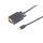Cable Displayport - Conector Mini Displayport  1.2 a VGA negro   1m