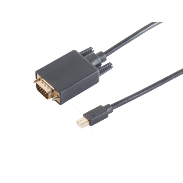 Cable Displayport - Conector Mini Displayport  1.2 a VGA negro   3m