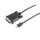 Cable Displayport - Conector Mini Displayport  1.2 a DVI-D 24+1 negro  3m