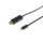 Cable Displayport - Conector Displayport  a USB tipo C  - contactos chapados en oro - 60Hz  1m