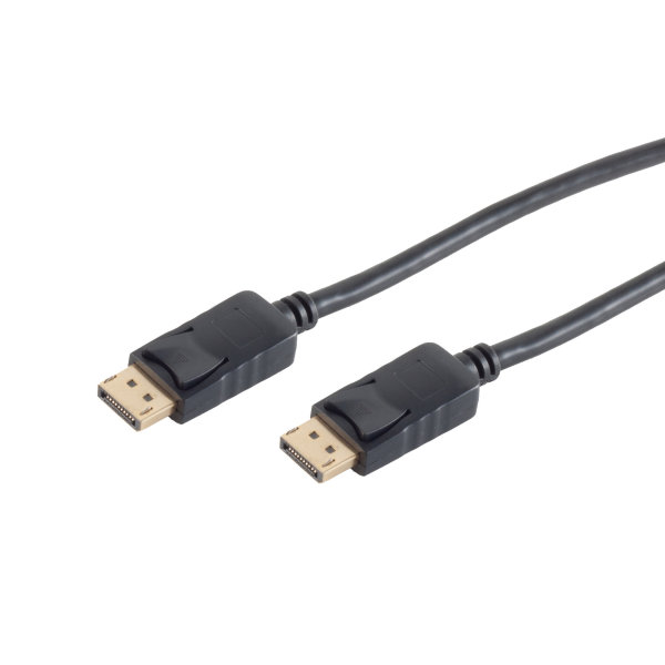 Cable Displayport - Conector Displayport 20p macho a Displayport 20p macho - contactos chapados en oro - 1m
