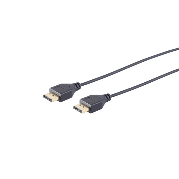 Cable Displayport (fino) - Conectores 1.2 macho/macho 4K slim 1m