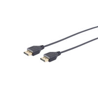 Cable Displayport (fino) - Conectores 1.2 macho/macho 4K...