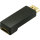 Adaptador Displayport/HDMI - Conector Displayportmacho a HDMI hembra - contactos chapados en oro - compatible con 4K2Kl