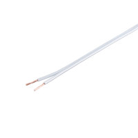 Cable de altavoz - 0,75mm&sup2; 24x0,20 CCA blanco  10m