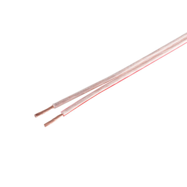 Cable de altavoz - 0,75mm&sup2; 24x0,2 CCA transparente  100m