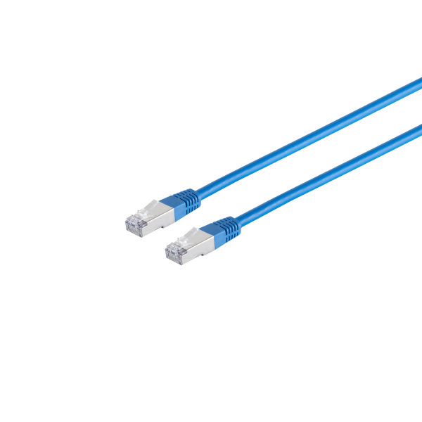 Cable de red RJ45 CAT 6 S/FTP PIMF libre de hal&oacute;genos azul  0,25m