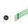 Cable de red RJ45 CAT 6  S/FTP  PIMF  libre de hal&oacute;genos (5 Unidades)  verde  0,25m
