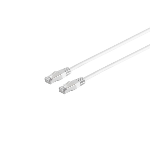 Cable de red RJ45 CAT 6  S/FTP  PIMF  libre de hal&oacute;genos blanco  0,25m