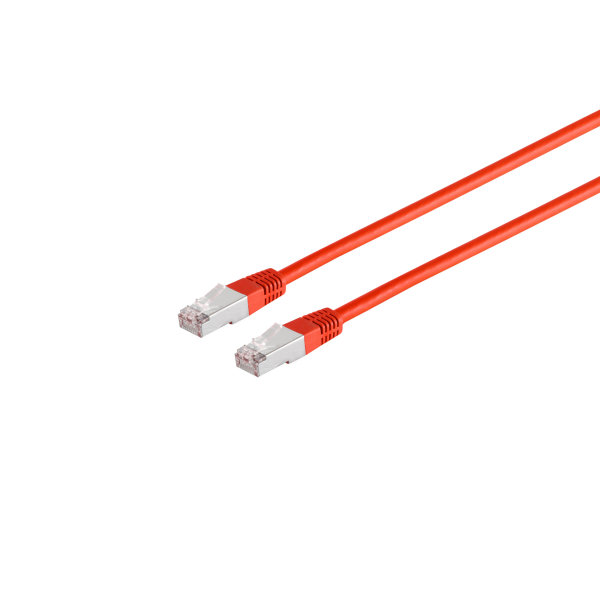 Cable de red RJ45 CAT 6 S/FTP PIMF libre de hal&oacute;genos rojo, 3m