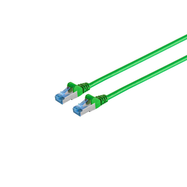 Cable de red RJ45 CAT 6A S/FTP PIMF verde 0,25m