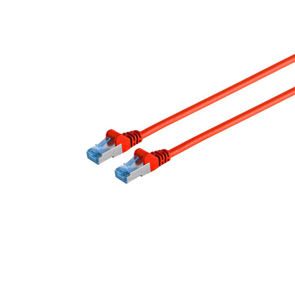 Cable de red RJ45 CAT 6A S/FTP PIMF rojo 0,25m