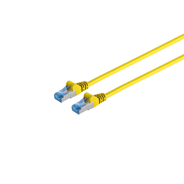 Cable de red RJ45 CAT 6A S/FTP PIMF amarillo 0,25m