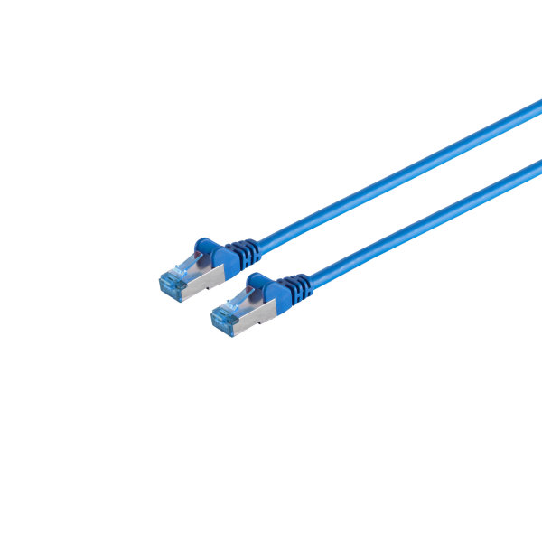 Cable de red RJ45 CAT 6A S/FTP PIMF azul 0,5m