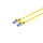 Cable de red RJ45 CAT 6A S/FTP PIMF amarillo 0,5m