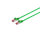 Cable de red RJ45 CAT 6A S/FTP PIMF libre de hal&oacute;genos certificaci&oacute;n GHMT verde 0,25m