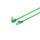 Cable de red RJ45 CAT 6 S/FTP PIMF angulado-recto verde 0,5m