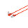 Cable de red RJ45 CAT 6 S/FTP PIMF angulado-recto rojo 1m