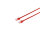 Cable de red Rj45 CAT 6 U/UTP plano rojo 0,5m