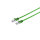 Cable de red RJ45 CAT 7 Flat U/FTP plano verde 1m