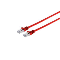 Cable de red RJ45 CAT 7 Flat U/FTP plano rojo 1m