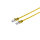 Cable de red RJ45 CAT 7 Flat U/FTP plano amarillo 1m