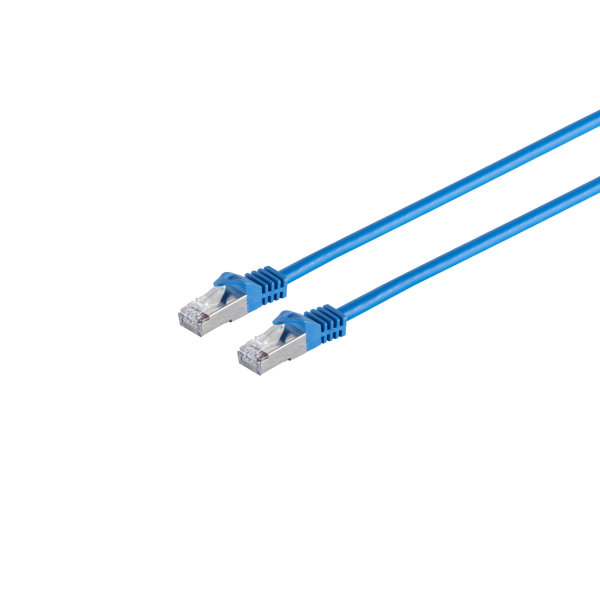Cable de red RJ45 CAT 7 S/FTP PIMF libre de hal&oacute;genos azul 3m