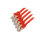 Cable de red RJ45 CAT 7 S/FTP PIMF libre de hal&oacute;genos (5 unidades) rojo 0,25m