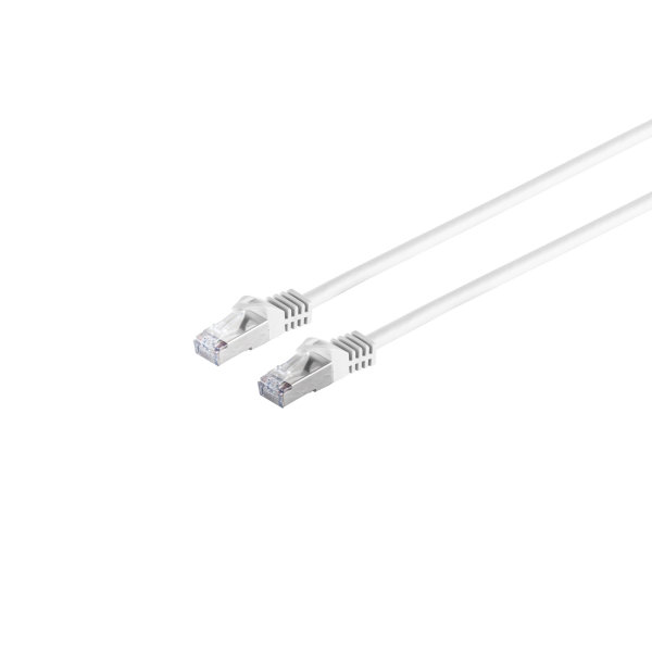 Cable de red RJ45 CAT 7 S/FTP PIMF libre de hal&oacute;genos blanco 0,25m