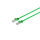 Cable de red RJ45 CAT 7 S/FTP PIMF libre de hal&oacute;genos verde 1m