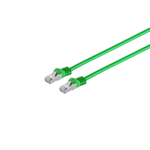 Cable de red RJ45 CAT 7 S/FTP PIMF libre de hal&oacute;genos verde 15m