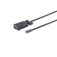 Cable USB tipo C a VGA  contactos chapados en oro 1m