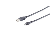Cable USB micro conector USB A a USB B micro 2.0 Cobre 0,5m