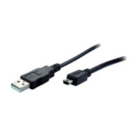 Cable USB mini conector USB A a USB B 2.0 mini 5 pines 1m