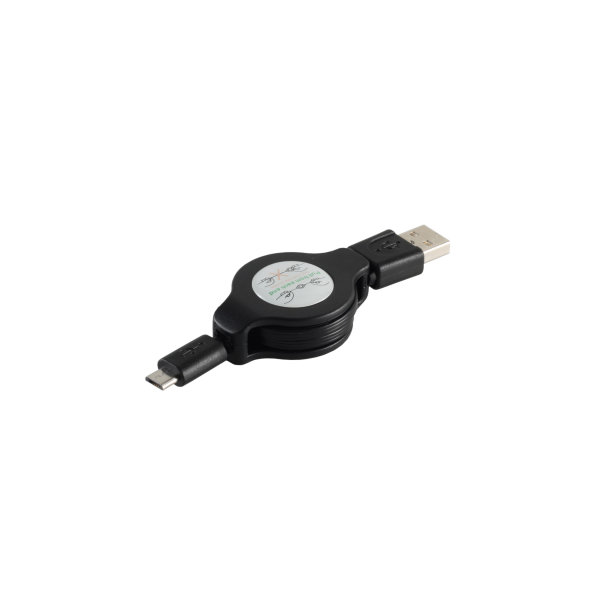 Cable USB micro de carga y sincronizaci&oacute;n conector USB A a USB micro B extensible 1m