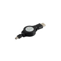 Cable USB micro de carga y sincronizaci&oacute;n conector USB A a USB mini B extensible 1m
