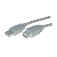 Cable alargador USB conector tipo A macho a hembra 2.0 0,3m