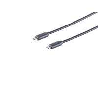 Cable USB 3.1 conector tipo C a tipo C negro 1,5m